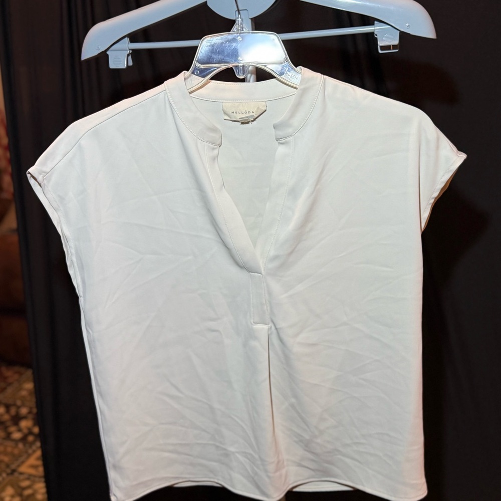 MELLODAY Classic Cream Blouse 0209